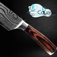 Charger l'image dans la galerie, 10pcs Jeu de couteaux de cuisine Damascus - El Couzina