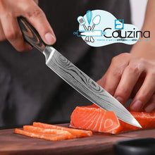 Charger l'image dans la galerie, 10pcs Jeu de couteaux de cuisine Damascus - El Couzina