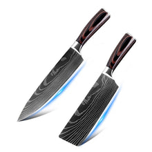 Charger l'image dans la galerie, 10pcs Jeu de couteaux de cuisine Damascus - El Couzina