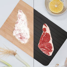 Charger l&#39;image dans la galerie, Aluminium Fast Defrosting Tray Frozen Meat Thawing Fresh Healthy Rapid Defrost Plate Food Gadgets Kitchen Tools

