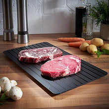 Charger l&#39;image dans la galerie, Aluminium Fast Defrosting Tray Frozen Meat Thawing Fresh Healthy Rapid Defrost Plate Food Gadgets Kitchen Tools

